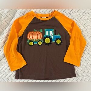 Boys Pumpkin Hayride L/S Tee. New Boutique
